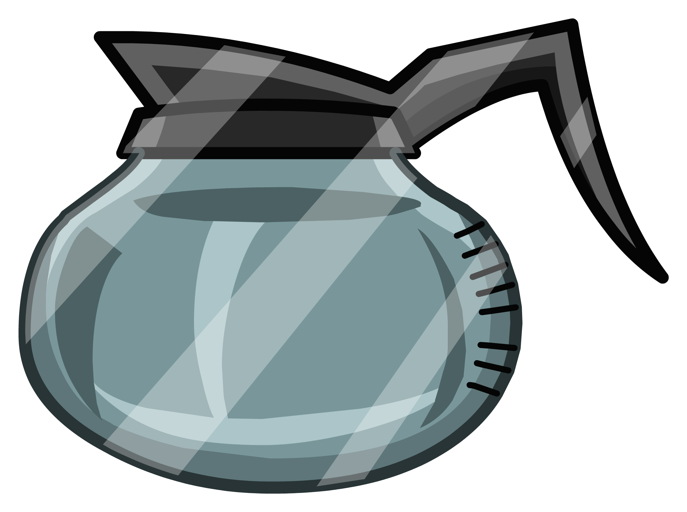 Coffee Pot Pin - Illustration (2263x1687)