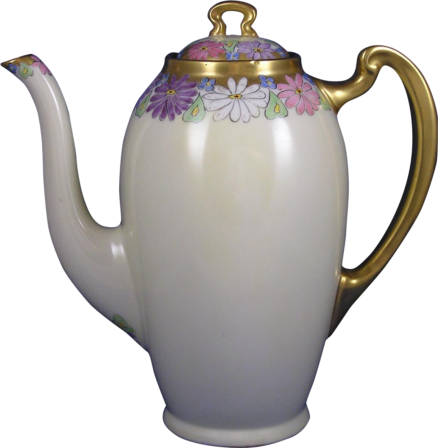 Lenox Belleek Arts & Crafts Enameled Floral Motif Coffee - Porcelain (1504x1504)