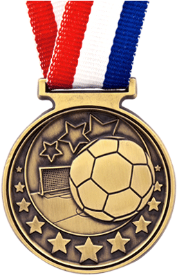 43 Star Splash Medals Soccer - Medal (300x400)