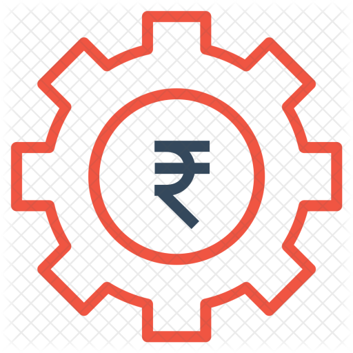 Money, Management, Indian, Rupee, Optimization, Gear - Icon (512x512)