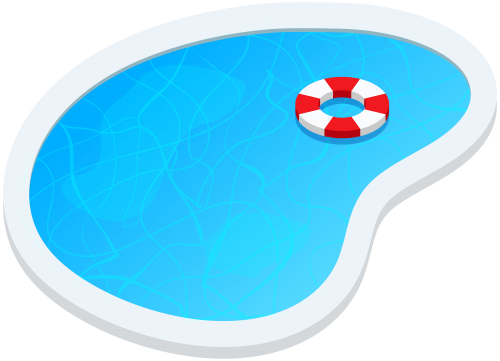 Swimming Pool Oval Png Clip Art - Clip Art (500x361)