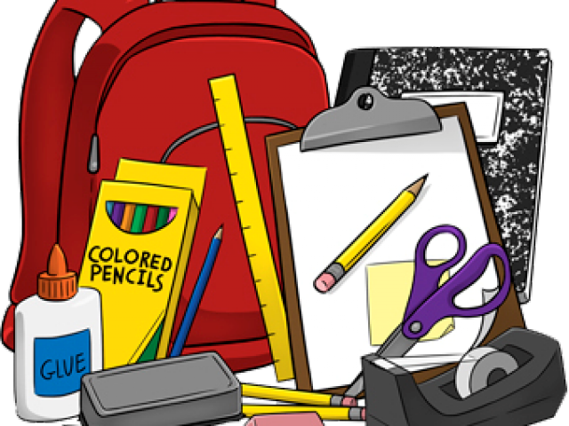 Images Of School Supplies - High School School Supplies Cartoon (640x480)