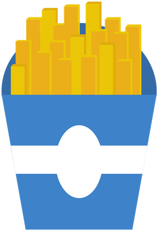 Clip Art - Potato Chip - Fast Food (500x500)