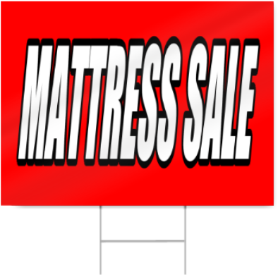Mattress Sale Sign - Graphic Design (450x450)