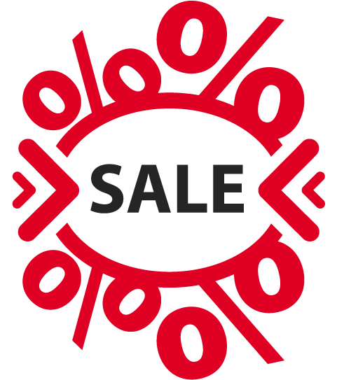 Sale Sign With Percent Symbols - Arsenal 5184 Mouthbit Respirator Bag (500x560)