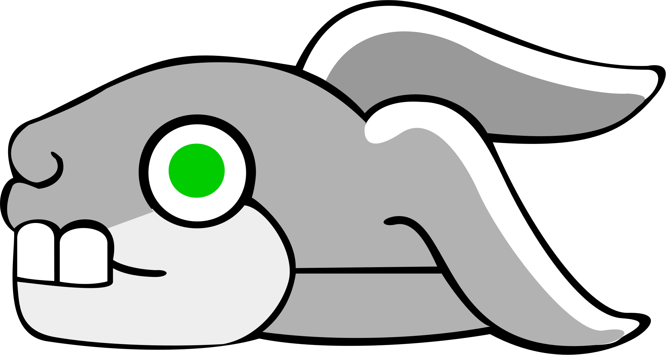 Rabbit Clipart Conejo - Aztec Clipart (2124x1132)