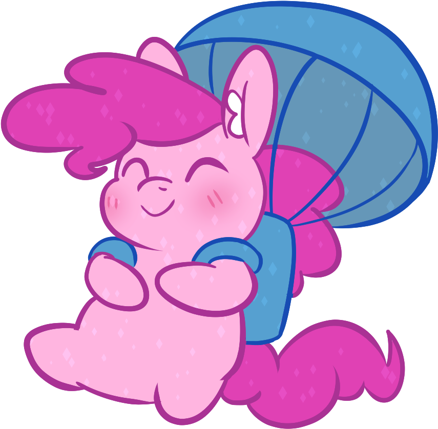 Dailypinkiepie, Cute, Diapinkes, Earth Pony, Eyes Closed, - Cartoon (900x900)