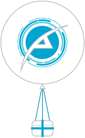 Parachute Clipart Weather Balloon - Weather Balloon Png (283x460)