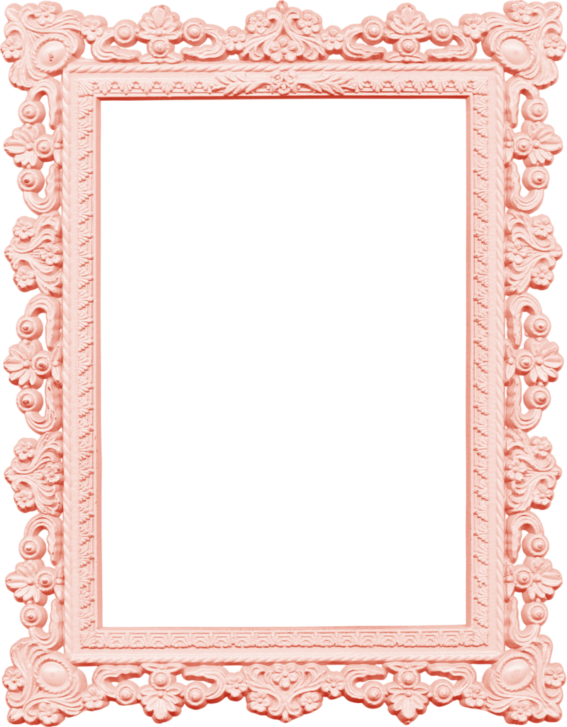 Ch - B *✿* - Pink Baroque Frame (799x1024)