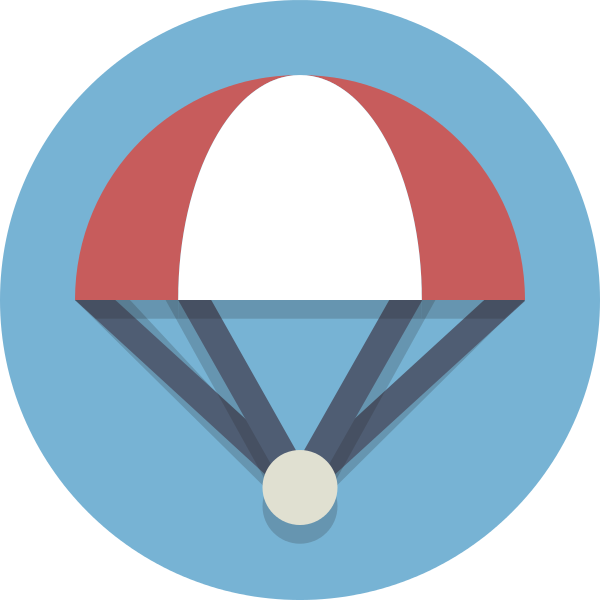 240 × 240 Pixels - Parachute Icon (600x600)