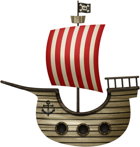 Pirate Clipart Sailboat - Free Printable Clip Art Pirate Ship (475x500)
