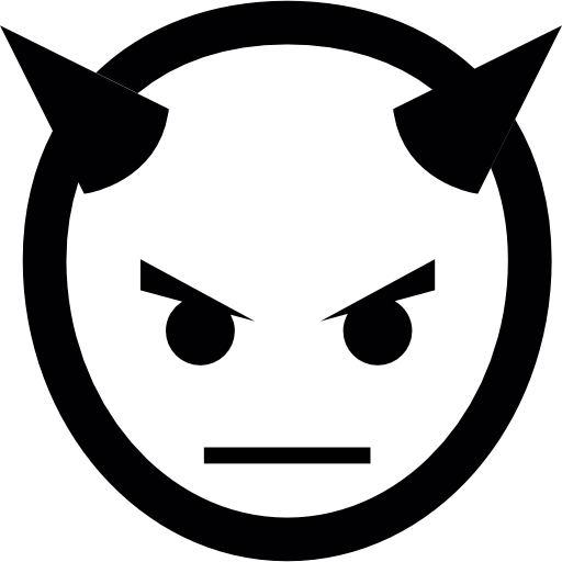 Devil Head With Horns Free Icon - Devil Icon (512x512)