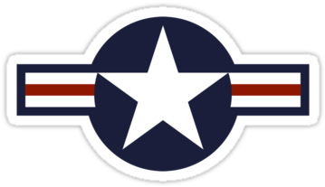 Airforce Logo-may Frame - American Air Force Badge (375x360)