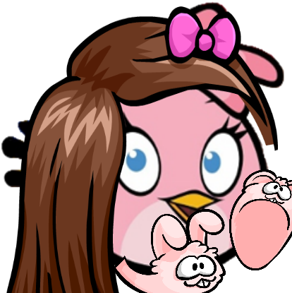 Bunny Slippers Pink Bird - Angry Birds Pink Birds (420x420)