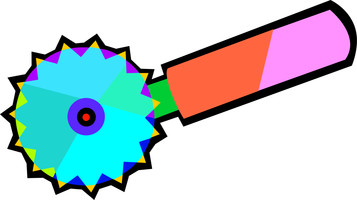 Vector Illustration Of Baking Pastry Pie Crust Edger - Vector Graphics (1250x700)