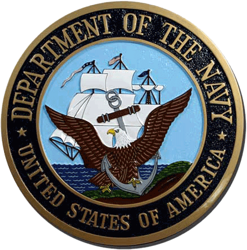 United States Department Of The Navy Seal Plaque - Us Navy Logo Magnet (500x500)