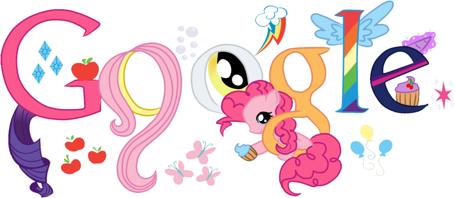 Pinkie Pie Rainbow Dash Pony Derpy Hooves Fluttershy - Google My Little Pony (1484x667)
