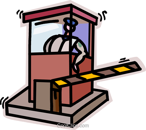 Security Check Point Royalty Free Vector Clip Art Illustration - Security Gate Clipart (480x428)