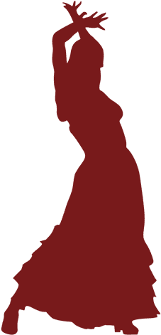 Flamenco Dancer Woman Hands Up Silhouette Transparent - Flamenco (512x512)