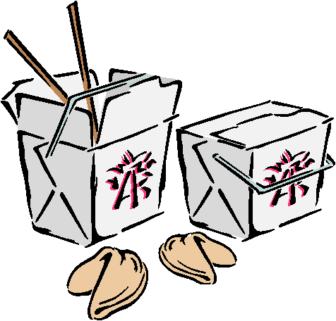 Think Chinese Take Out - Cartoon Chinese Food Box - (476x456) Png Clipart  Download