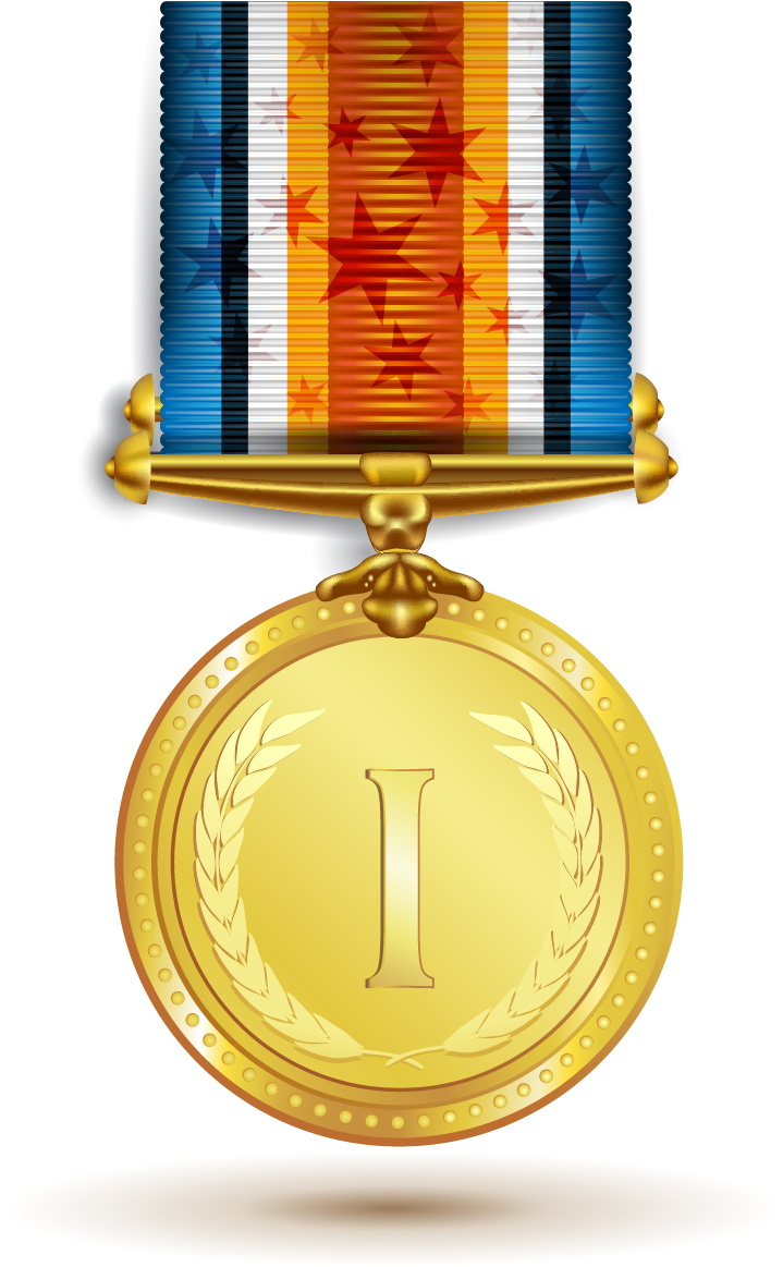 Gold Medal Clip Art - Medal (1848x1563)