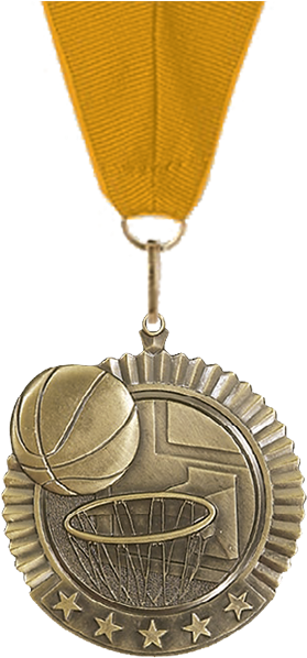 Wreath Medals - 2 3/4 Basketball Star Medal With Ribbon (776x600)