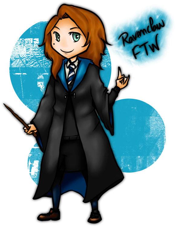 Ravenclaw Ftw By Lacrymosa-am - Cartoon (600x817)