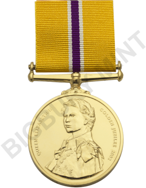 Golden Jubilee Medal Commemorative Full Size - Golden Jubilee Medal Commemorative Full Size (650x650)