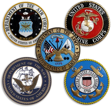 We Represent All Branches Of The Us Military For The - All Branches Of The Us Military (390x376)