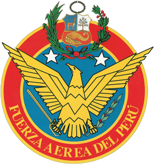 Peruvian Air Force Logo - Escudo Fuerza Aerea Del Peru (373x390)