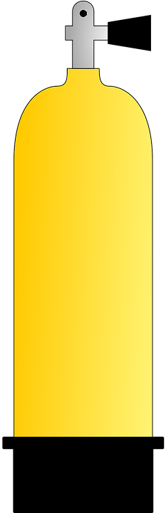 Scuba Diver Clip Art At Clker - Scuba Tank Vector (360x720)