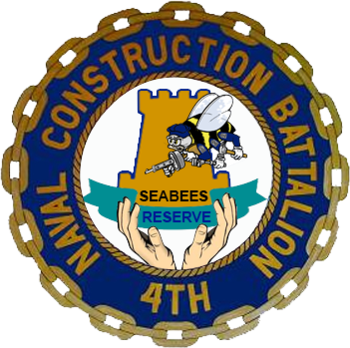Unit Seal Of The 4th Naval Construction Battalion - Emblem (350x348)