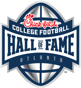 Navy Seabee Comes To The College Football Hall Of Fame - College Football Hall Of Fame Logo (342x380)