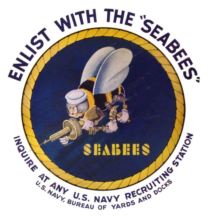 Previous - Next - Past Time Signs Ha017 Seabees Tin Metal Sign Reproduction (930x1000)