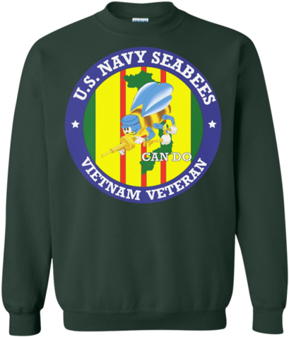 Navy Seabees - Us Navy Seabees Vietnam Veteran Decal - 11.75 Inch (480x480)