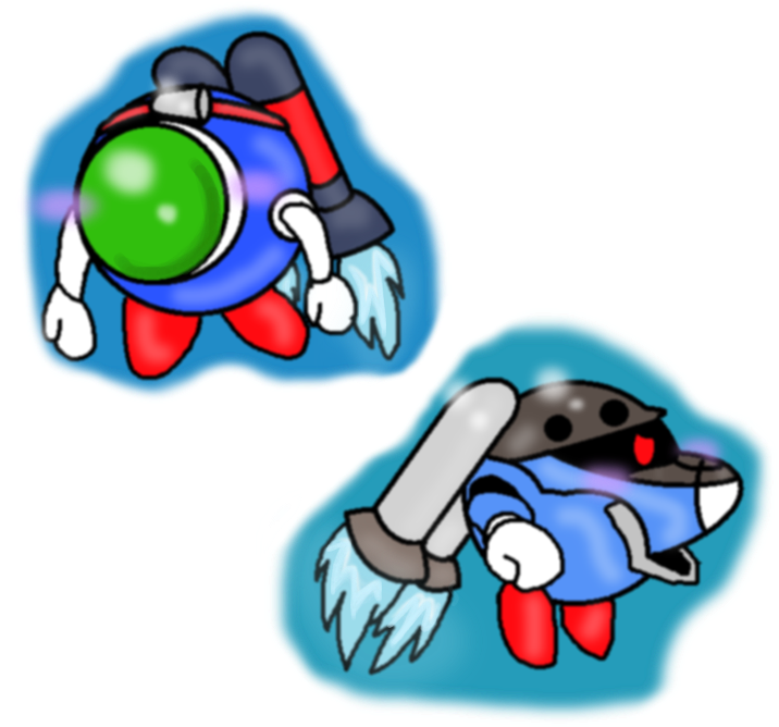 Capsules J And J2 By Keoen - Cartoon (750x682)