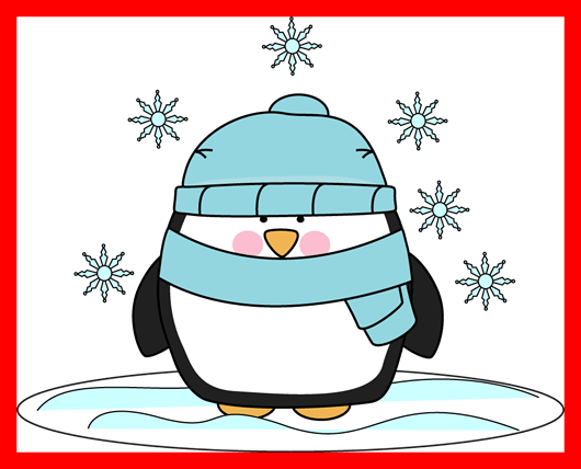 Penguin Clipart Cold Penguin Clipart The Best Snow - January Clipart (530x428)