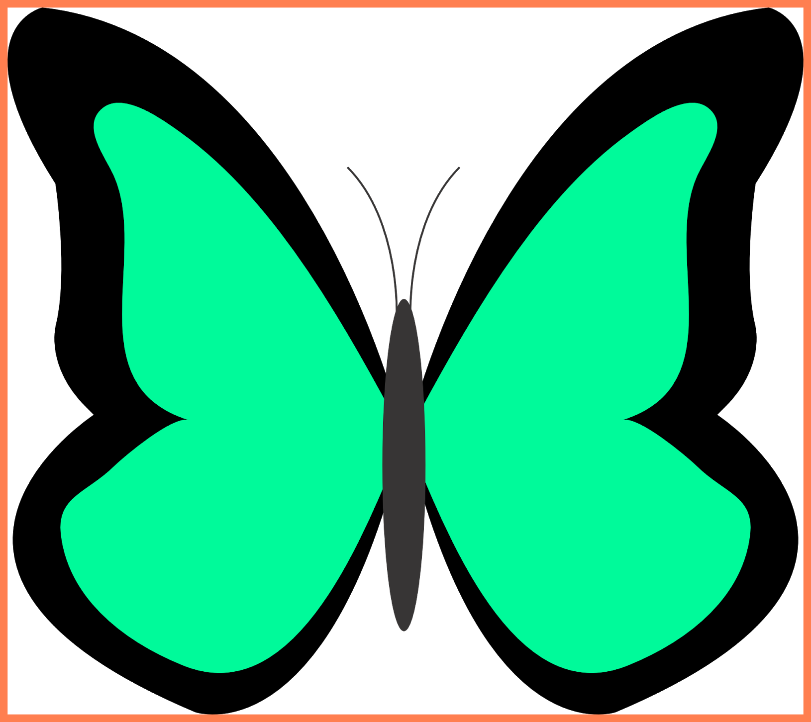 Amazing Pin By Carrie Kirk On Craft Image For Clipart - Different Color Of Butterfly Clipart (1630x1452)