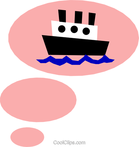 Cruise Ship Royalty Free Vector Clip Art Illustration - Circle (454x480)
