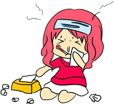 Caccola Rhinorrhea Influenza Disease Common Cold - Sick Common Cold Cartoon (529x529)