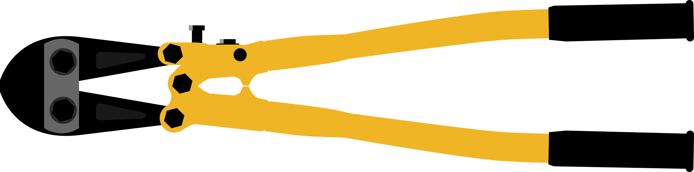 Cutter - Bolt Cutters Png (2400x598)