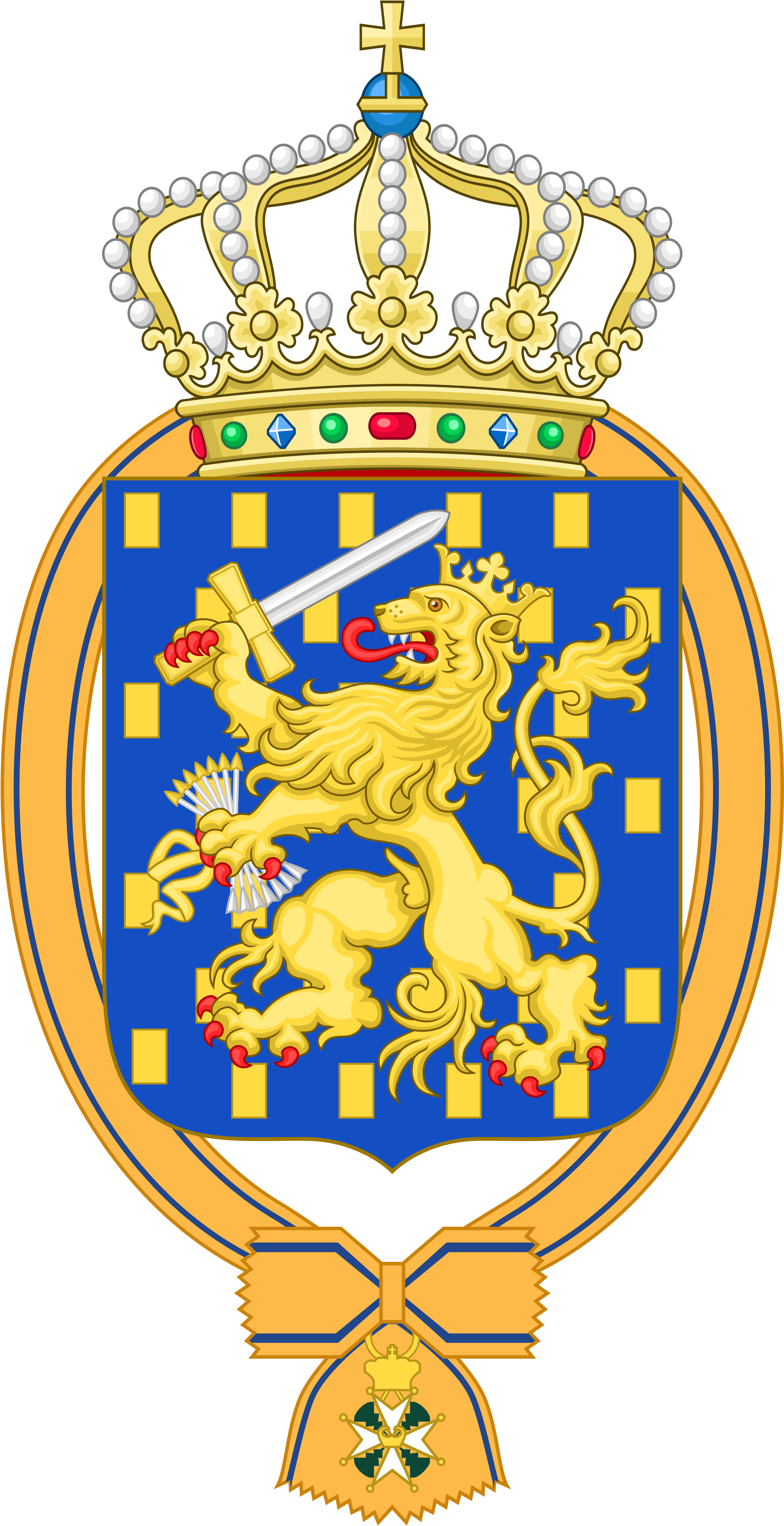 Open - Royal Arms Of The Netherlands Drinking Glass (2000x3882)