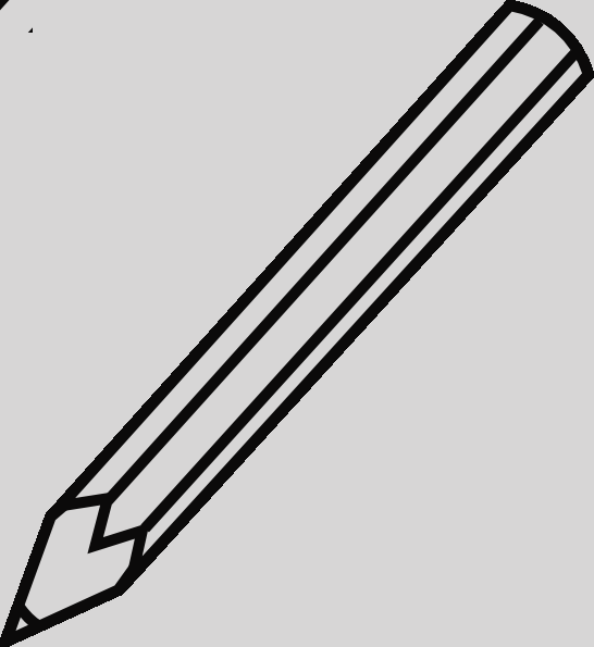 Color Pencil Black And White Png (546x595)