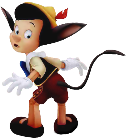 Pinocchio Clipart Transparent - Pinocchio With Donkey Ears (416x454)