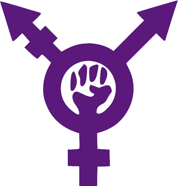 Transfeminism Symbol Purple - Women Fighting For Rights (600x630)