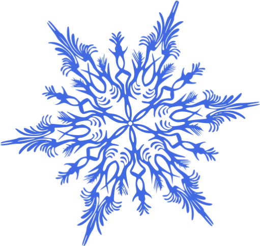 Blue Snowflakes Png For Kids - Snowflake Transparent (512x512)