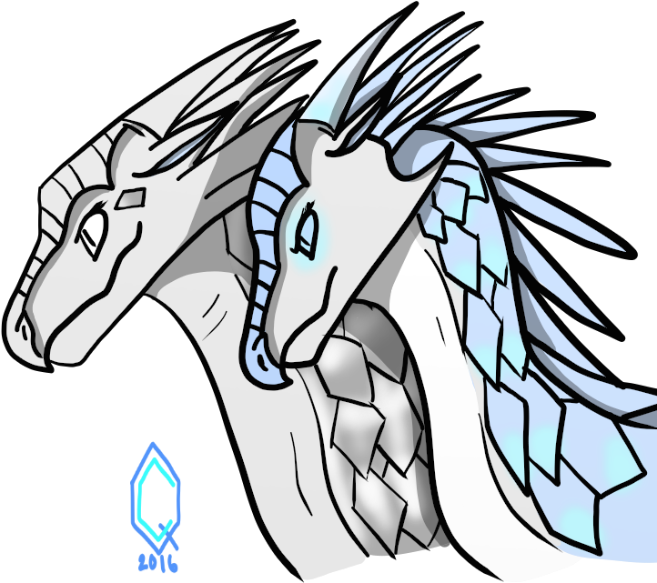 Sowfox And Snowflake - Wings Of Fire Snowflake Snowfox (800x700)