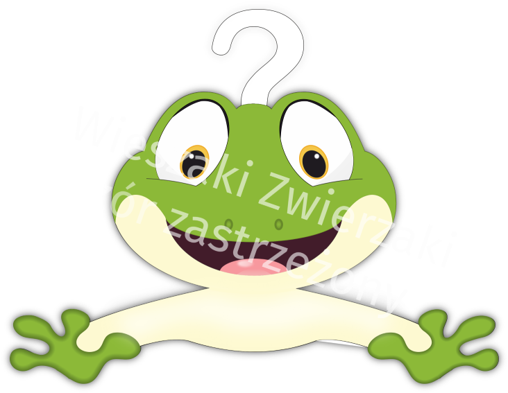 Wieszak Dla Dzieci Na Ubrania Żaba - Clothing (737x573)
