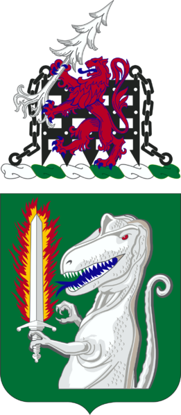 Army's 40th Cavalry Regiment Arms - Cartoon (261x599)