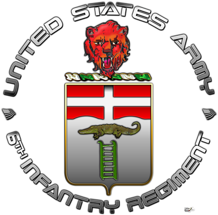 The Coat Of Arms Was Originally Approved On 25 Jan - 6th Infantry Regiment Crest (450x450)